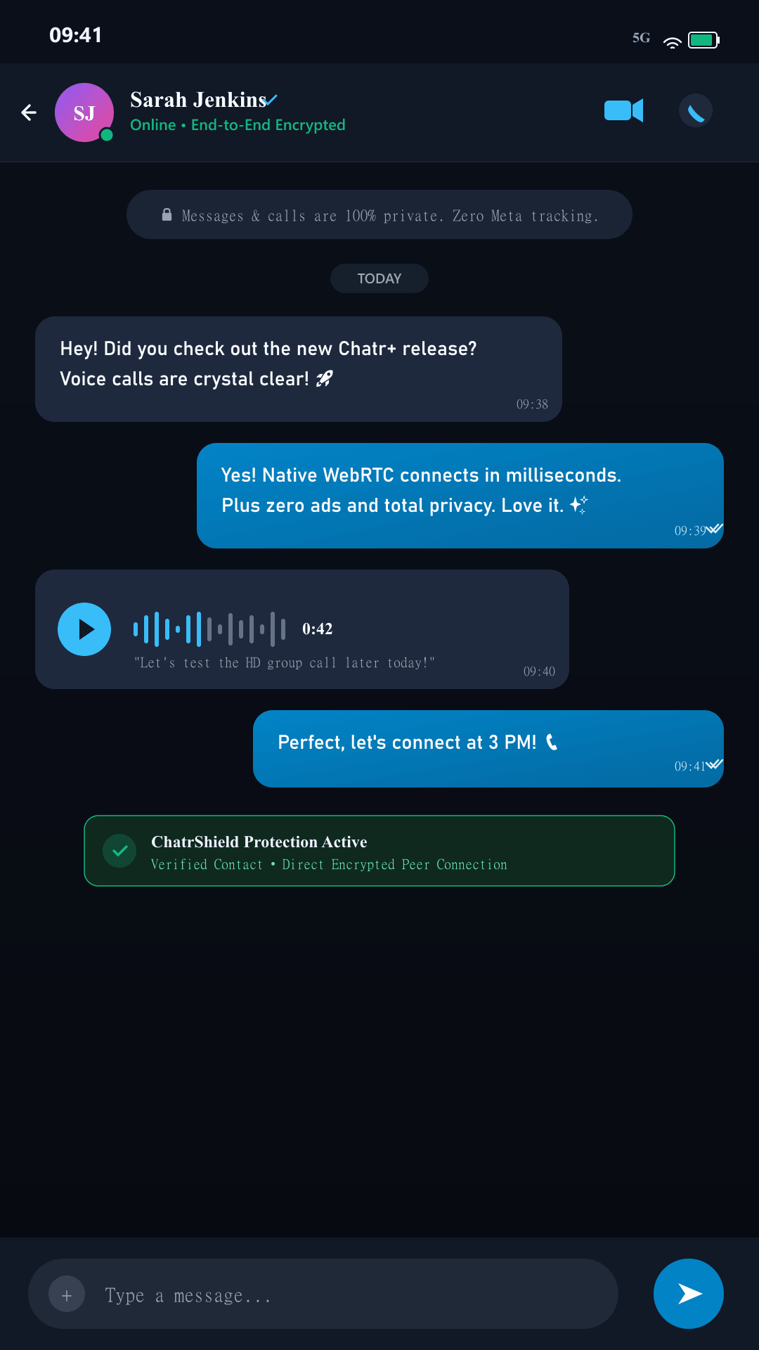 Private Encrypted Chat